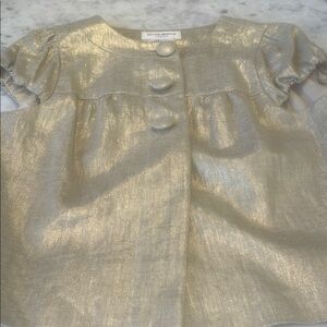 Helene Berman Metallic Gold Blazer
